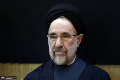 جدیدترین تصویر از سید محمد خاتمی و علی اکبر ناطق نوری در مراسم تشییع پیکر آیت الله موسوی بجنوردی+عکس