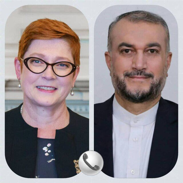 درخواست امیرعبداللهیان از وزیرخارجه استرالیا برای برخورد با عوامل فعال گروهک‌های تروریستی در این کشور