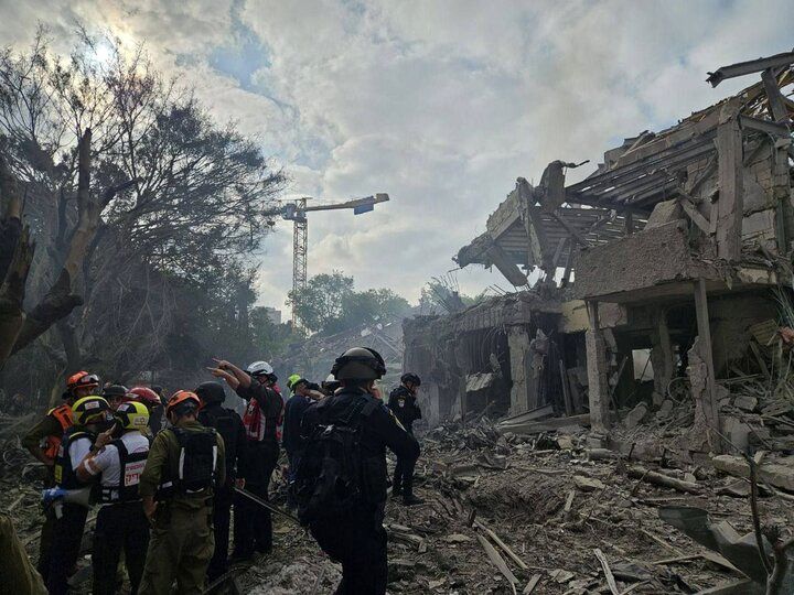 تصویر جدیدترین عملیات موشکی ایران علیه اسرائیل