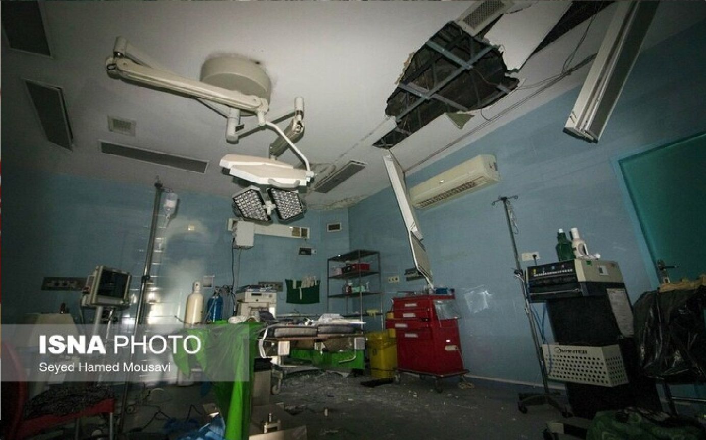 یک بیمارستان در اهواز دچار موج انفجار شد