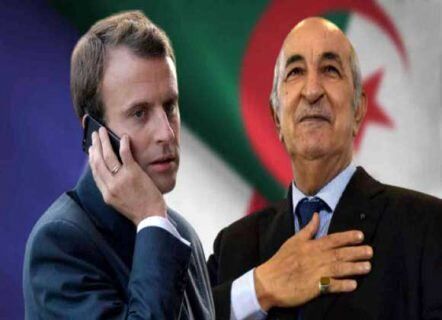 تماس تلفنی مکرون با رئیس جمهوری الجزایر