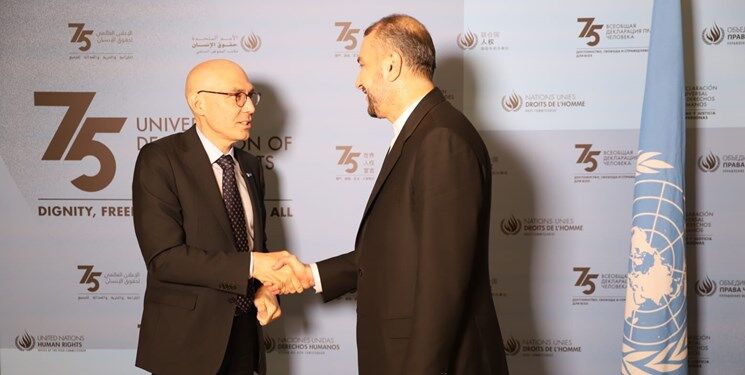 دیدار امیرعبداللهیان با کمیسر عالی حقوق بشر سازمان ملل
