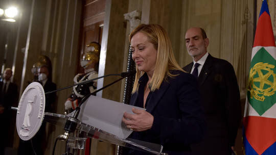 جورجیا ملونی اولین نخست‌وزیر زن ایتالیا شد