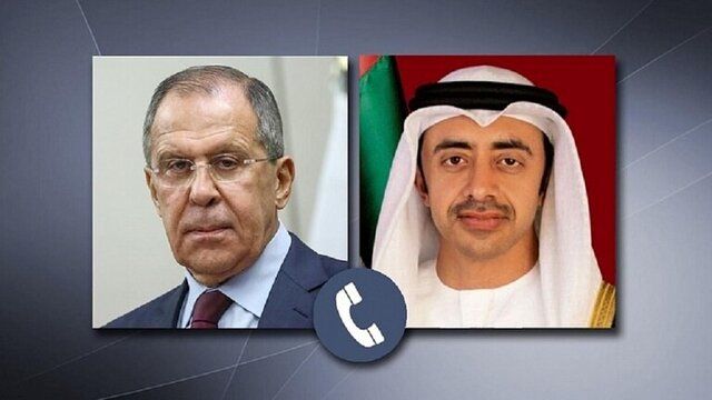 تماس تلفنی وزیر خارجه امارات با لاوروف در پی حمله انصارالله به ابوظبی