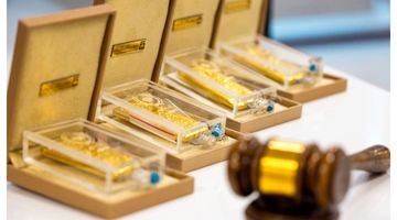 فروش 17کیلوگرم شمش طلا در حراج مرکز مبادله ایران