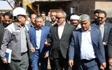 بازدید استاندار خراسان جنوبی از  روند تولید در تنها کارخانه فولاد و چدن خوسف