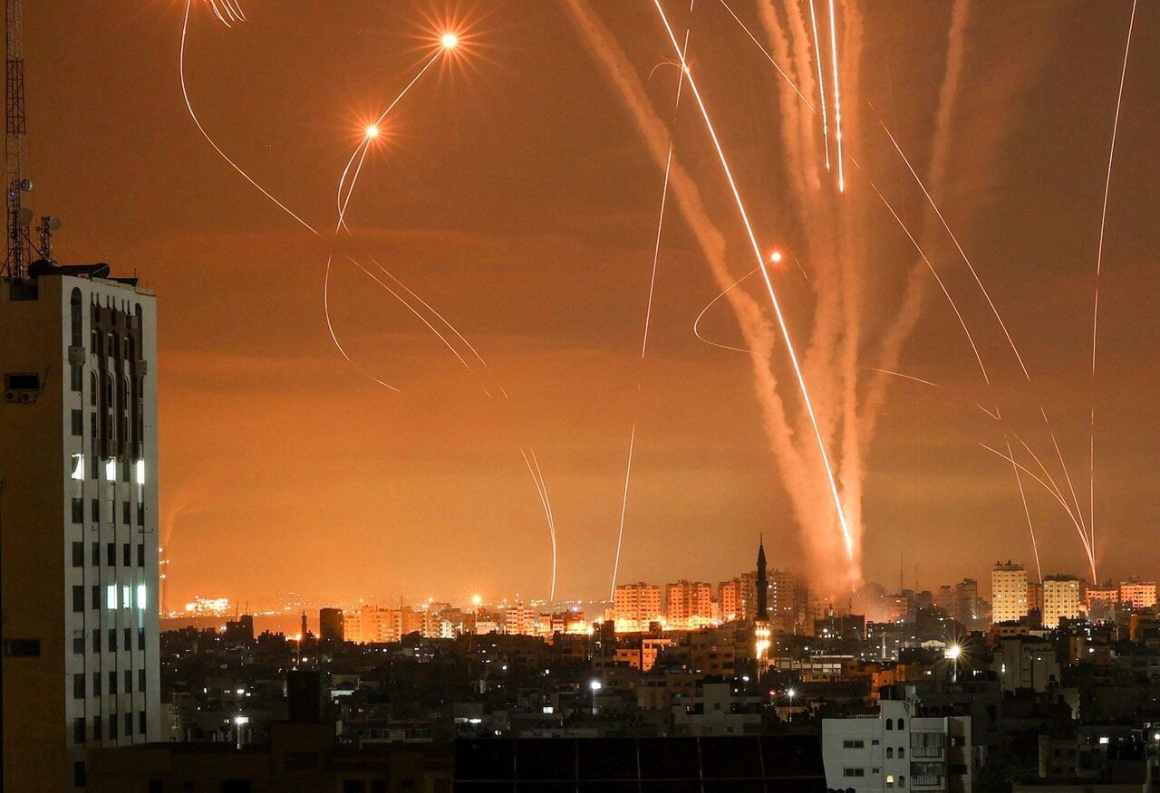   فوری/اسرائیل زیر آتش سنگین  موشکی حماس + فیلم 