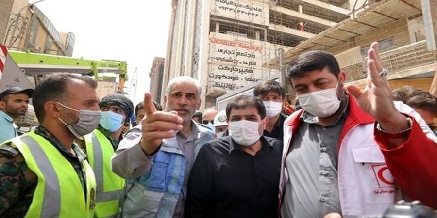 دستورات معاون اول رییس جمهور در محل حادثه متروپل