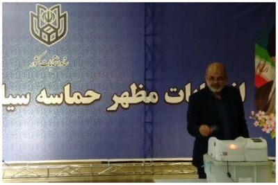 وزیر کشور رأی خود را ثبت کرد