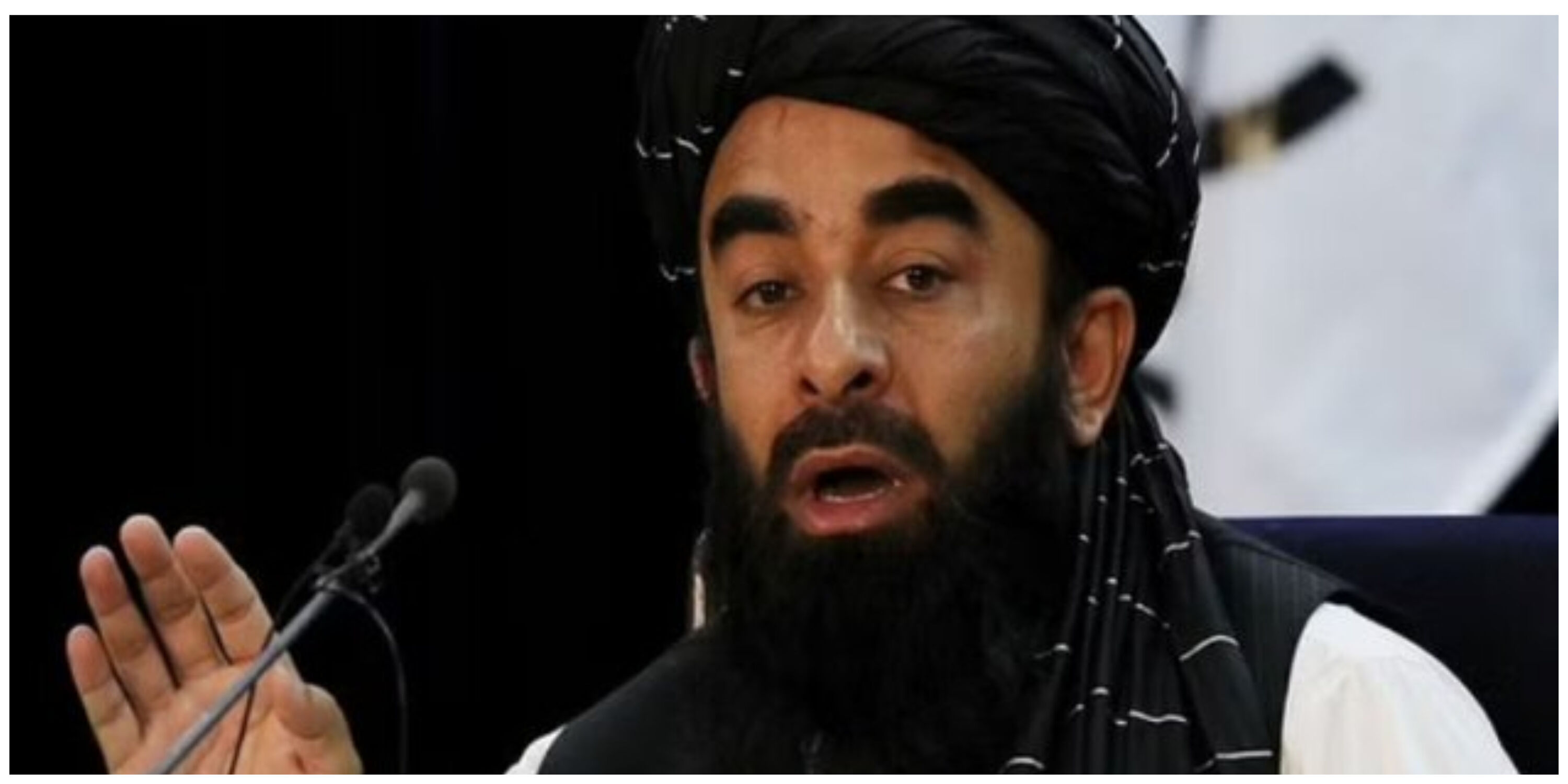 عکس عجیب سخنگوی طالبان با پفک