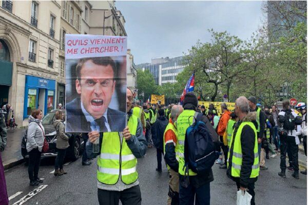 از سرگیری تظاهرات جلیقه زردها در پاریس