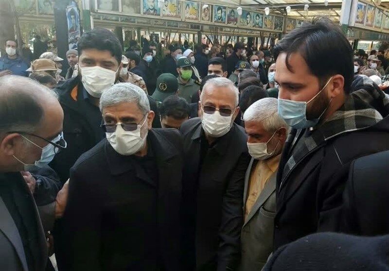 پیکر سردار مهدوی نژاد در جوار شهید زین الدین آرام گرفت