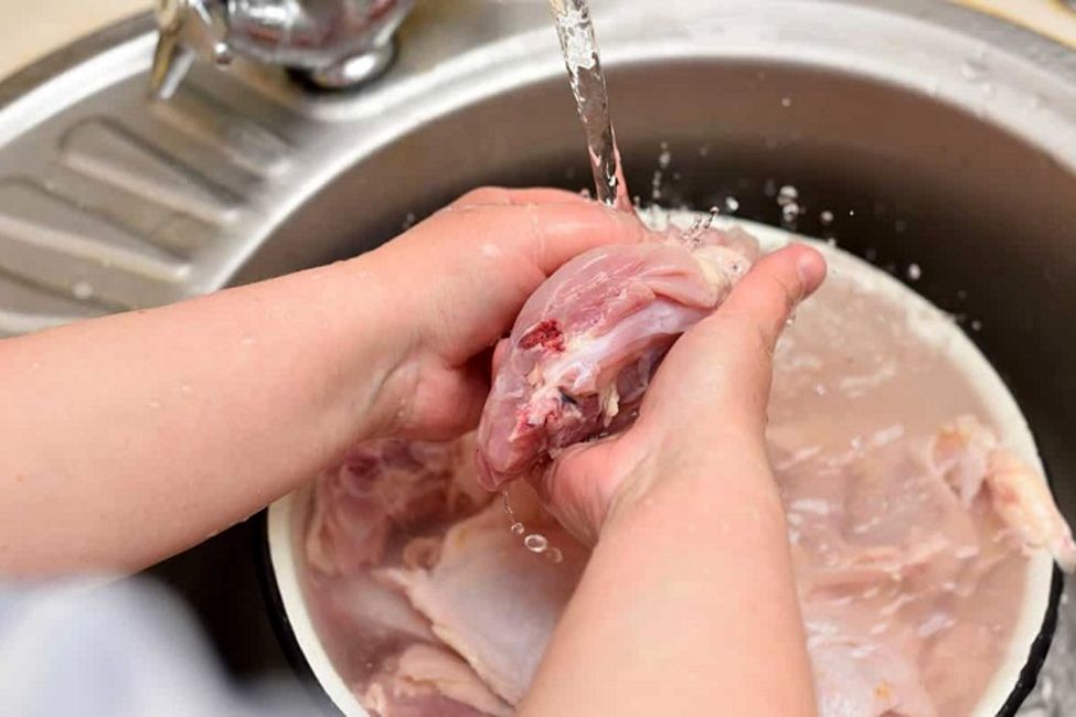 مرغ را نباید قبل از پختن شست، خطرناک است!
