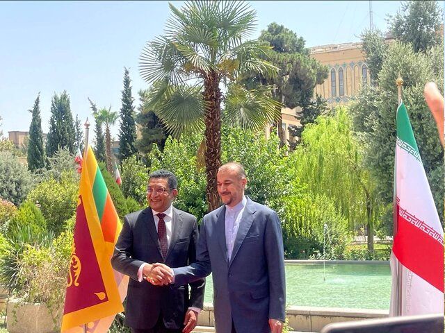استقبال از وزیر خارجه سریلانکا در تهران توسط امیرعبداللهیان