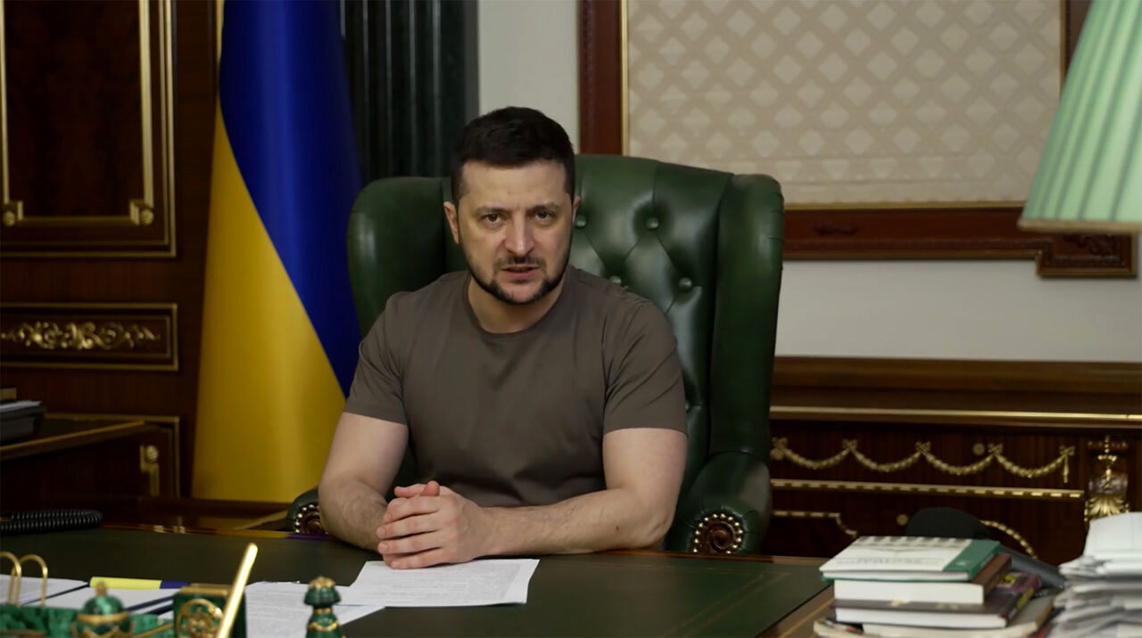 پیام ویدئویی مهمی که رییس جمهور اوکراین منتشر کرد