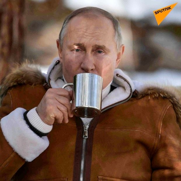 تصاویری از خوشگذرانی پوتین در جنگل های سیبری