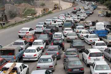 ترافیک سنگین در این مسیرها بعد از اعلام تعطیلی روزهای آینده