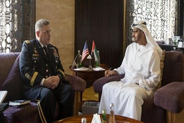 دیدار رئیس ستاد مشترک ارتش آمریکا با ولیعهد ابوظبی