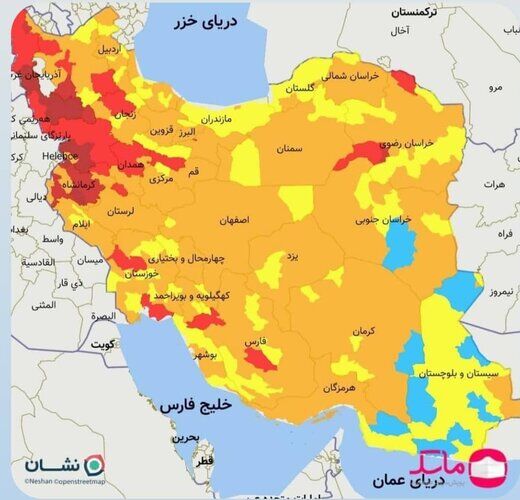 این کلان‌شهرها از وضعیت قرمز کرونایی خارج شدند
