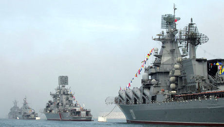کشتی‌های جنگی روسیه وارد دریای سیاه شدند