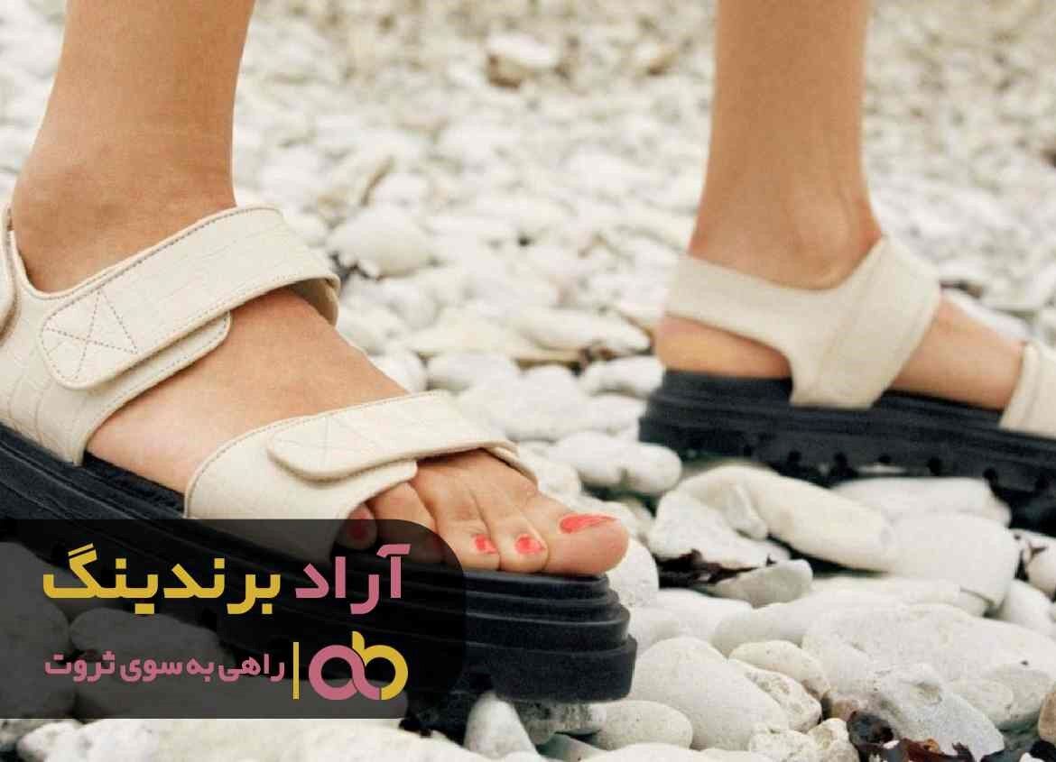صندل زنانه جدید شیک سایز بزرگ عمده