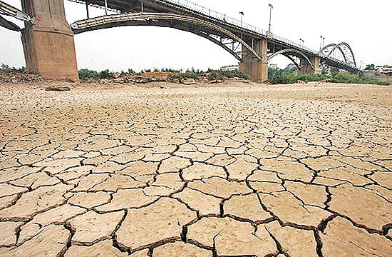 مساحت درگیر خشکسالی در خوزستان