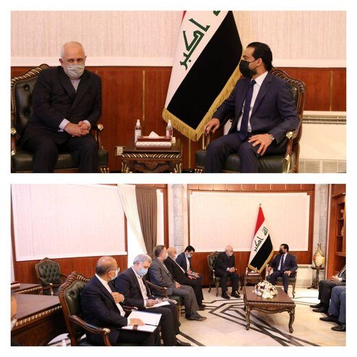 دیدار ظریف با رئیس مجلس عراق