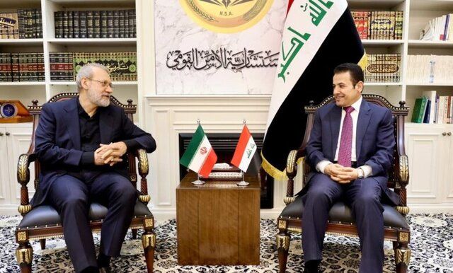 گفت و گو مهم علی لاریجانی و دبیر شورای امنیت ملی عراق 