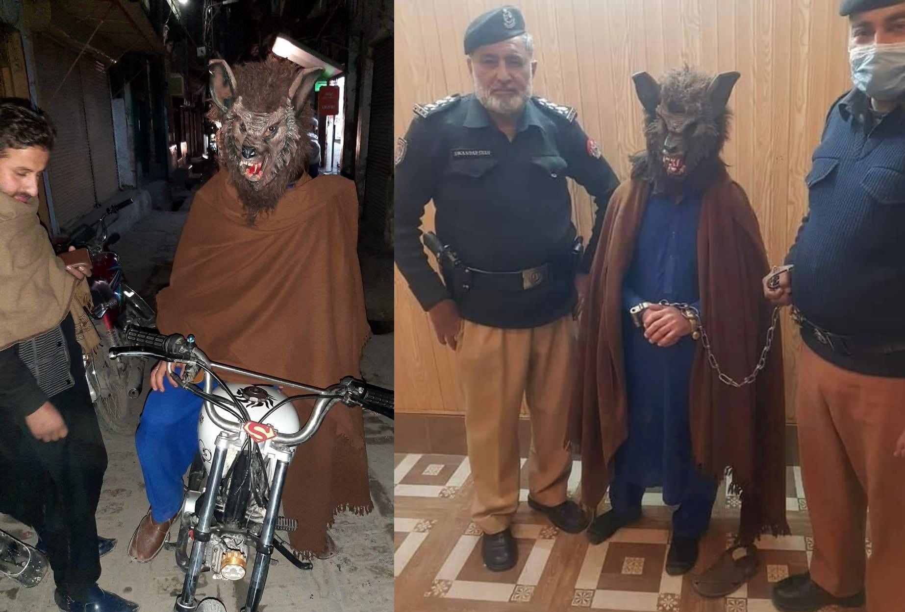 مرد گرگ‌نما در پاکستان دستگیر شد + عکس 