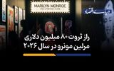 راز ثروت 80 میلیون دلاری مریلین مونرو در سال 2026