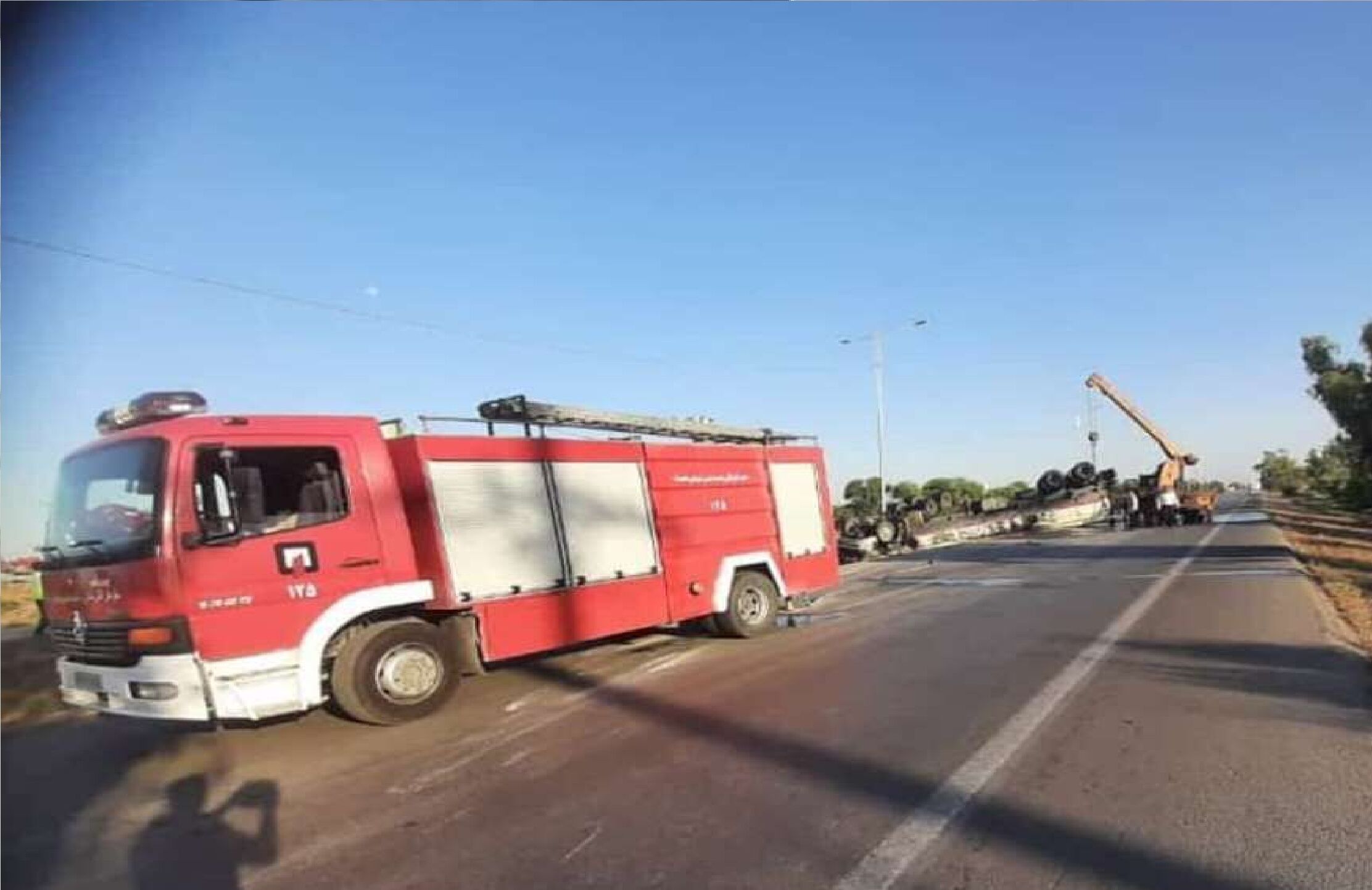 واژگونی مرگبار تانکر سوخت در محور اندیمشک به شوش 