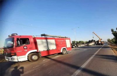 واژگونی مرگبار تانکر سوخت در محور اندیمشک به شوش 