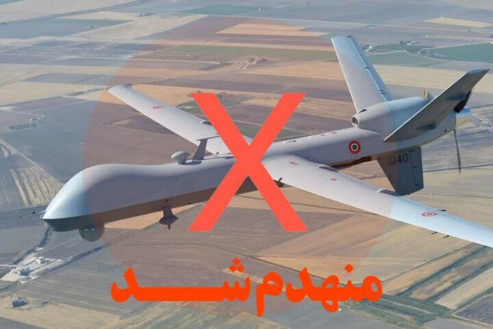 انهدام یک پهپاد متخاصم در آسمان اهواز