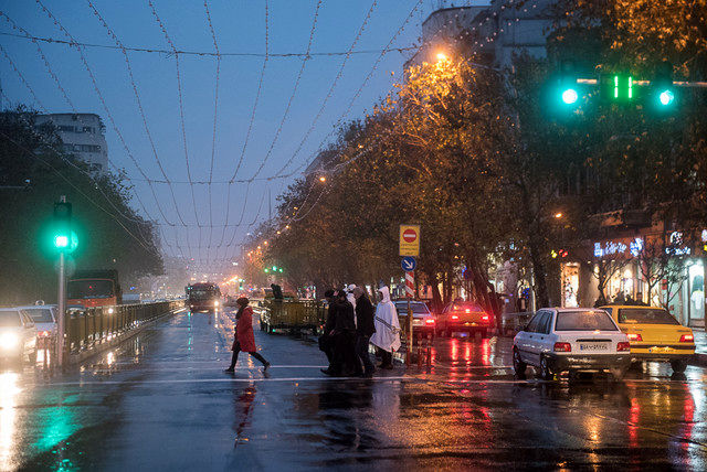 ثبت بیش از ۱۷ میلیمتر بارندگی در تهران 