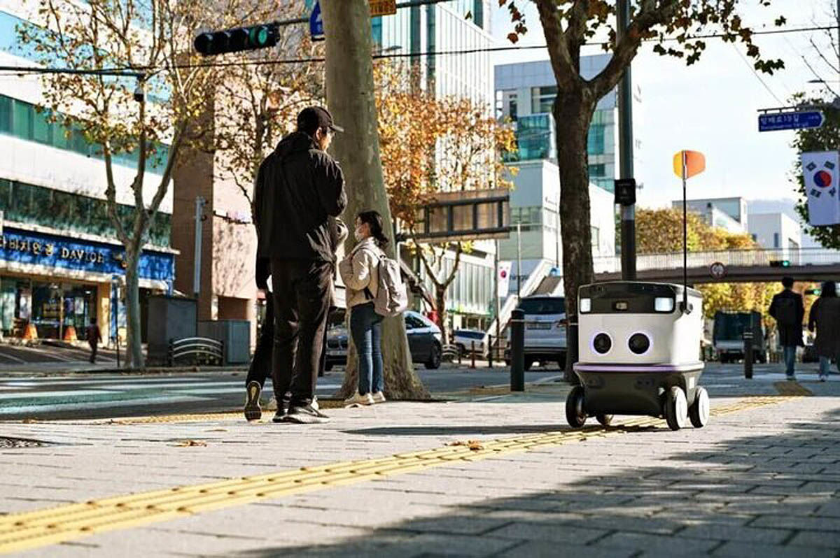 پیاده‌روهای کره جنوبی در قبضه روبات‌های هوشمند