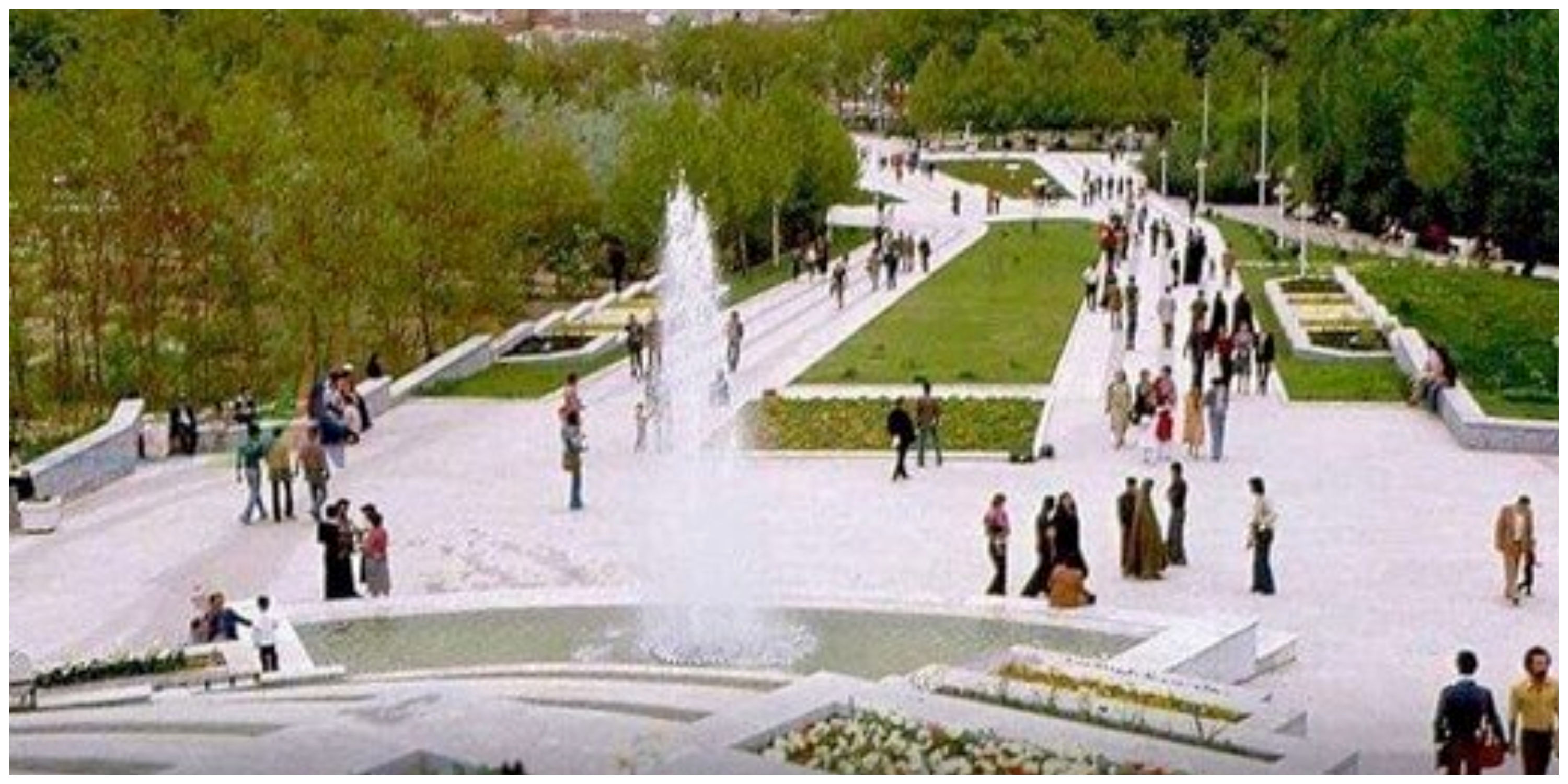 تصویری جالب از پارک ملت تهران در دهه ۵۰+عکس