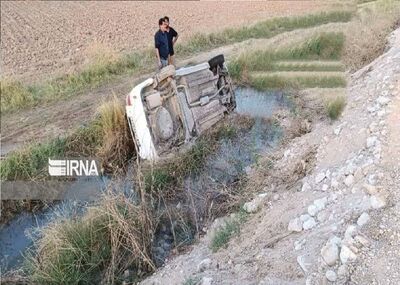 واژگونی یک دستگاه خودروی تیبا در محور شوش / چند نفر مصدوم شدند؟