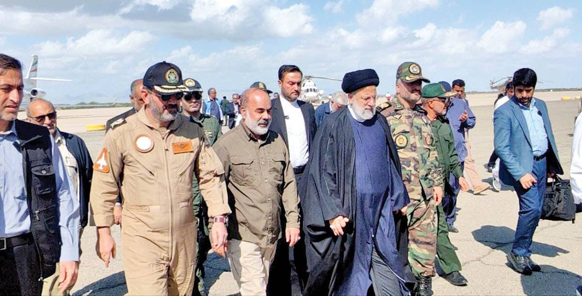  بازدید رئیسی از مناطق سیل‌زده سیستان و بلوچستان