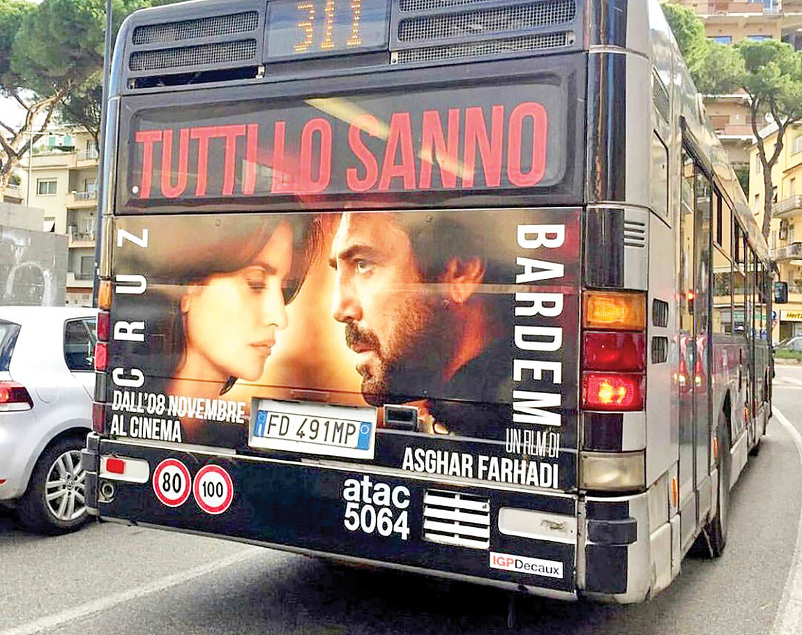 «همه می‌دانند» فرهادی دومین فیلم پرفروش ایتالیا