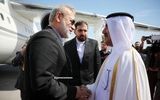 لاریجانی وارد دوحه شد+ عکس