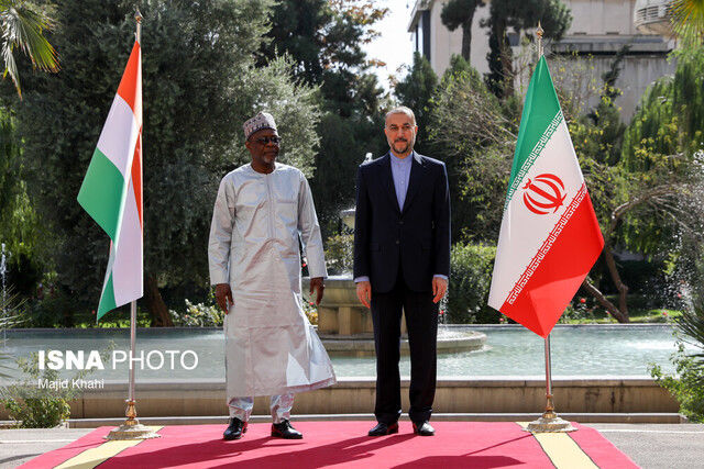 استقبال امیرعبداللهیان از همتای نیجری خود در تهران
