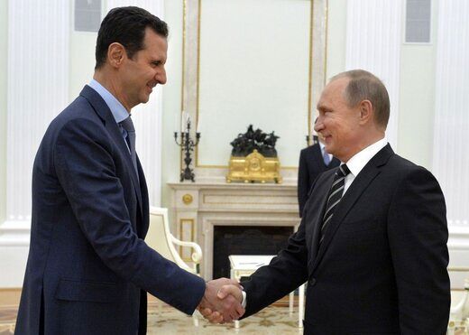 قدردانی پوتین از حمایت بشار اسد
