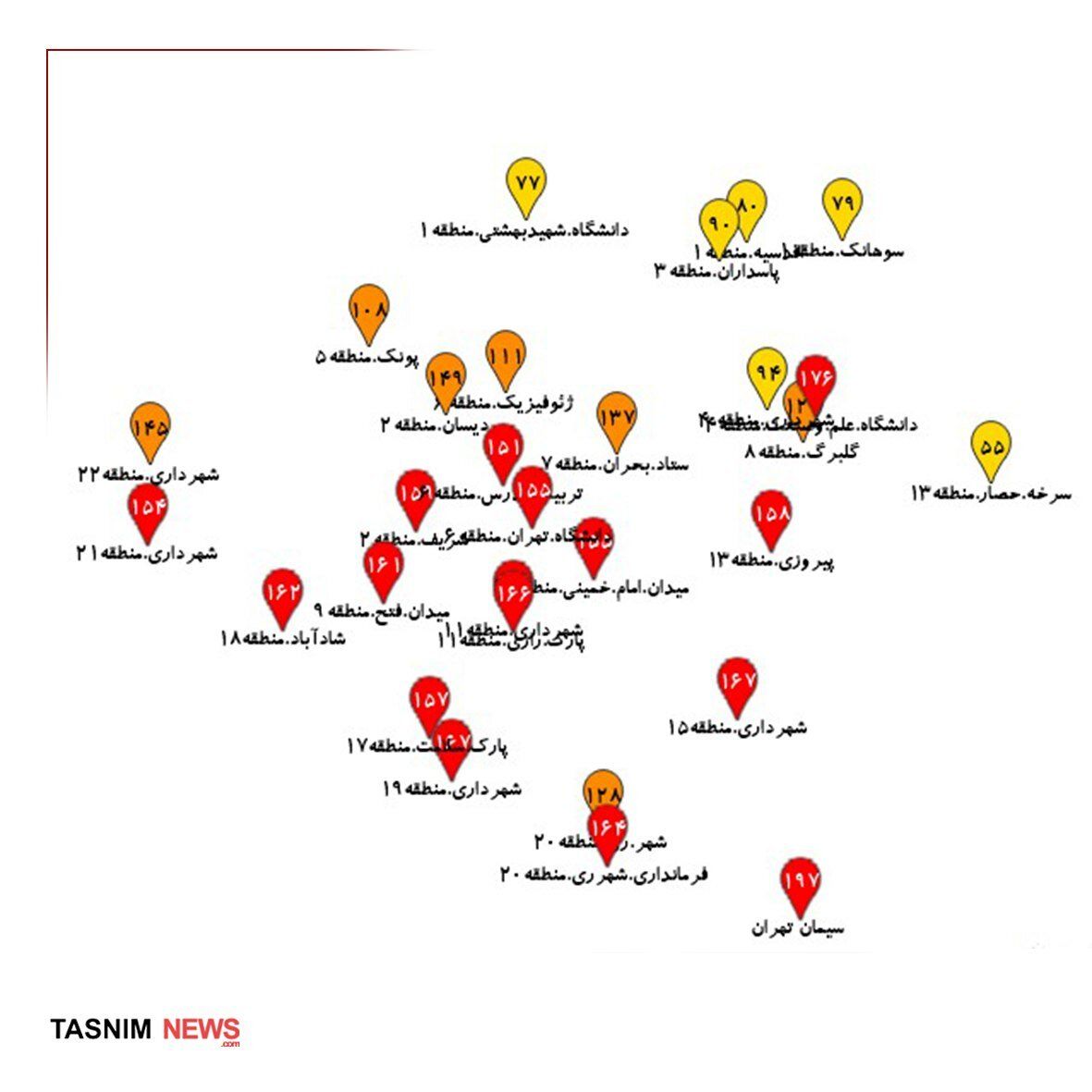 تهران در وضعیت قرمز قرار گرفت + عکس 2