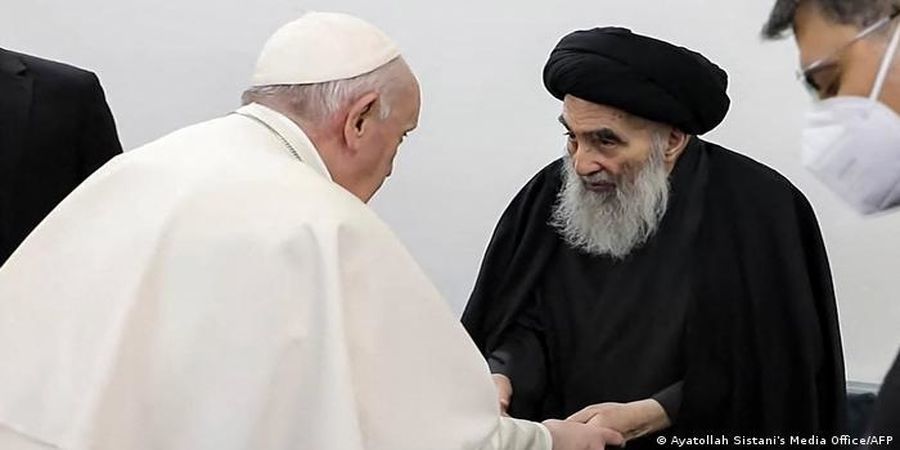 واکنش‌های جهانی به ملاقات پاپ و آیت‌الله سیستانی 