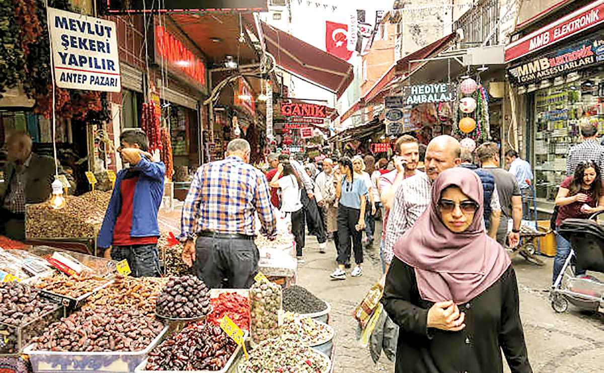 نمای نزدیک از تورم ترکیه