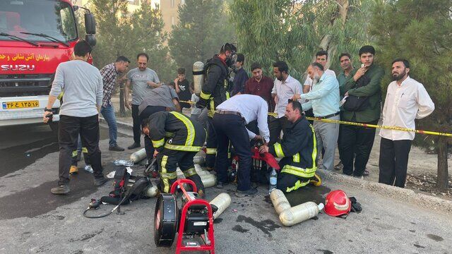 آتش سوزی در فروشگاهی در پردیسان
