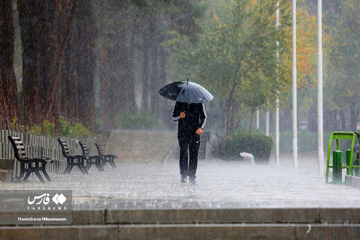 بارش باران در ۱۴ استان کشور 