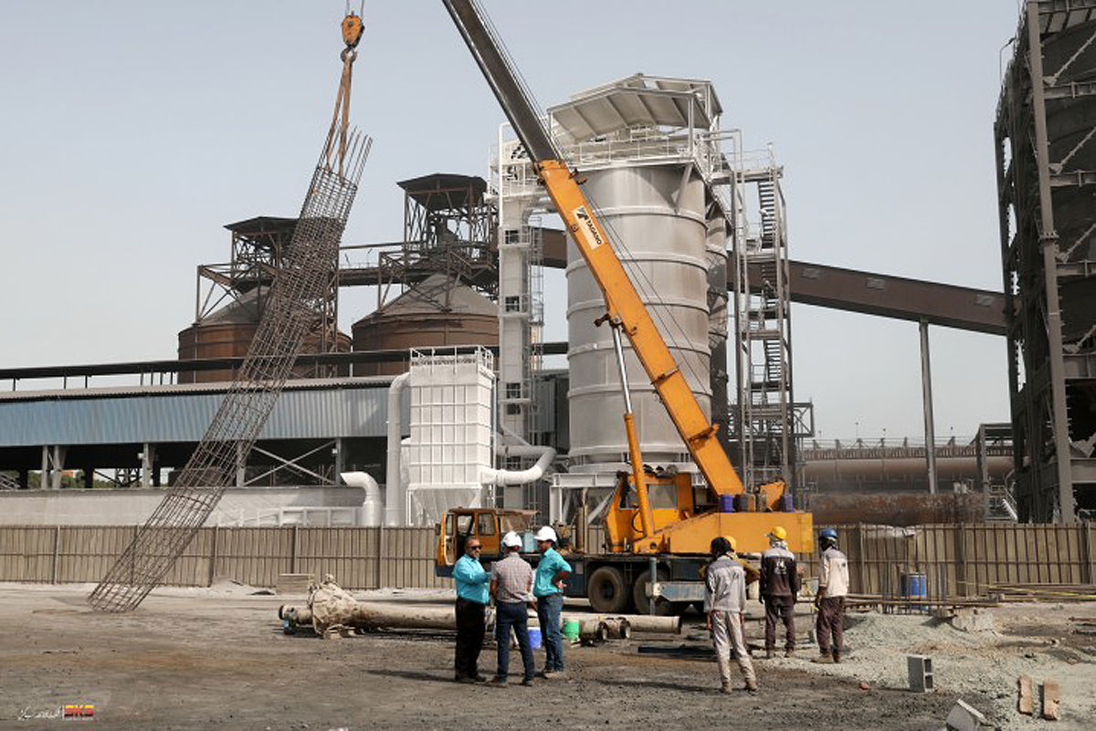 افزایش تولید ظرفیت آهن اسفنجی فولاد کاوه جنوب کیش