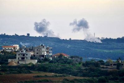 پایگاه میرون زیر آتش موشک های حزب الله لبنان+ فیلم