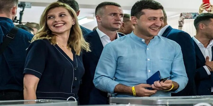 عکسی دیدنی از همسر زلنسکی با لباس نظامی 